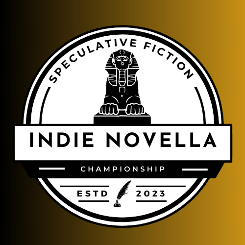 Speculative Fiction Indi Novella Championship logo featuring a sphinx